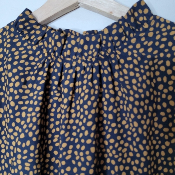 J. Crew Black and Gold Long Sleeve Dress - Picture 3 of 8